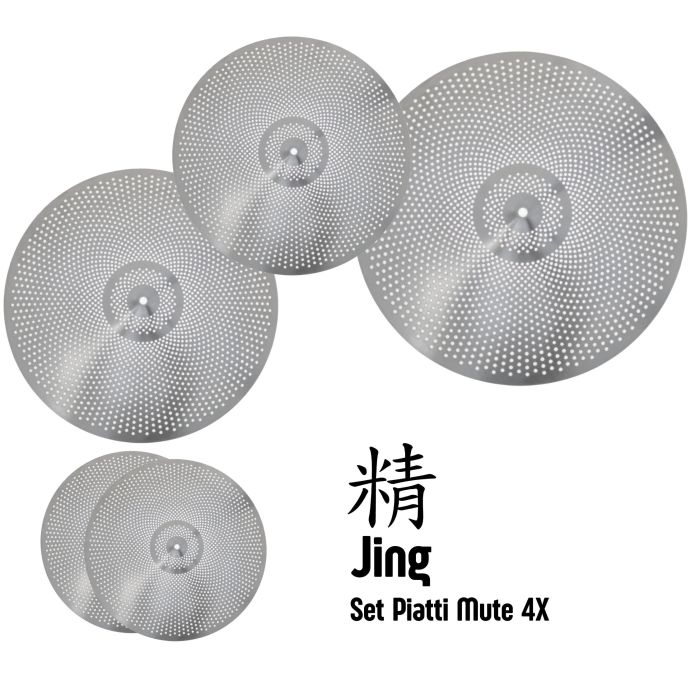 Set Piatti Jing Mute 4X HH 14" Ride 19" Crash 16" Crash 18" main product photo