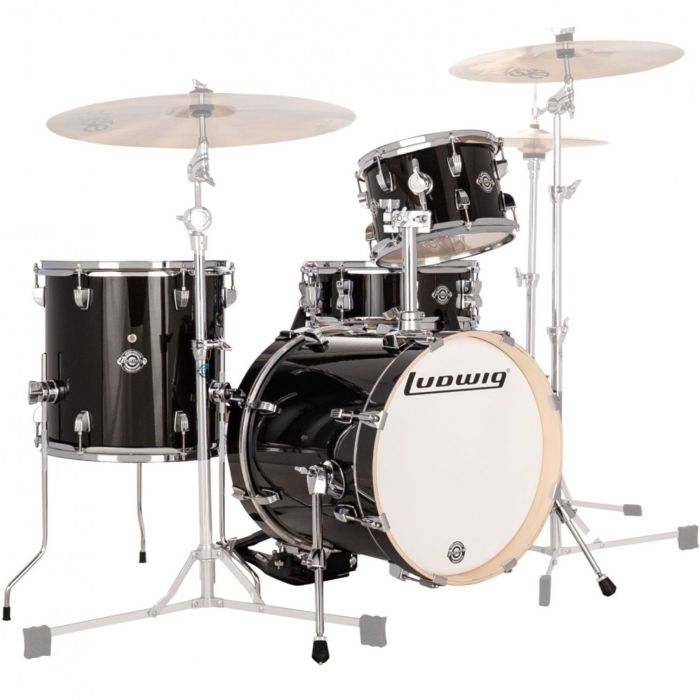 Ludwig Breakbeats Questlove 16" 4pz black sparkle main product photo