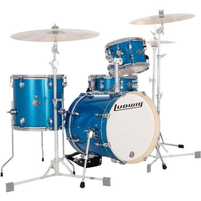 Ludwig Breakbeats Questlove 16" 4 pz Blue Sparkle main product photo