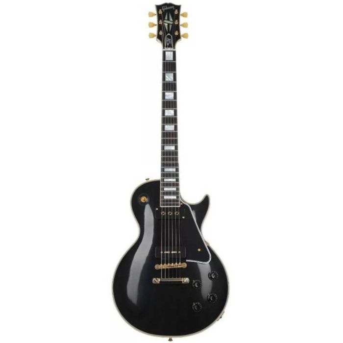 Gibson 1954 Les Paul Custom Staple Pickup Reissue VOS ebony con custodia main product photo