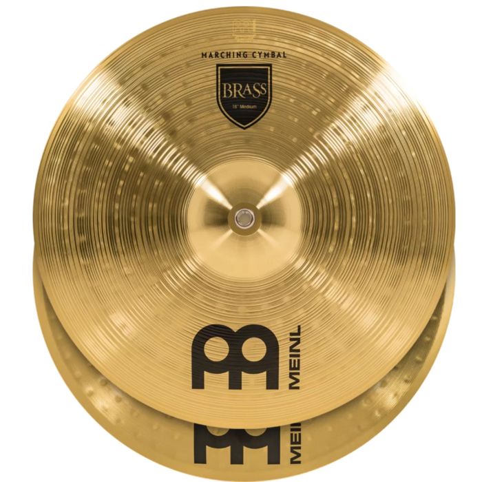 Meinl 18" Marching Brass Medium Coppia Piatti con manali main product photo
