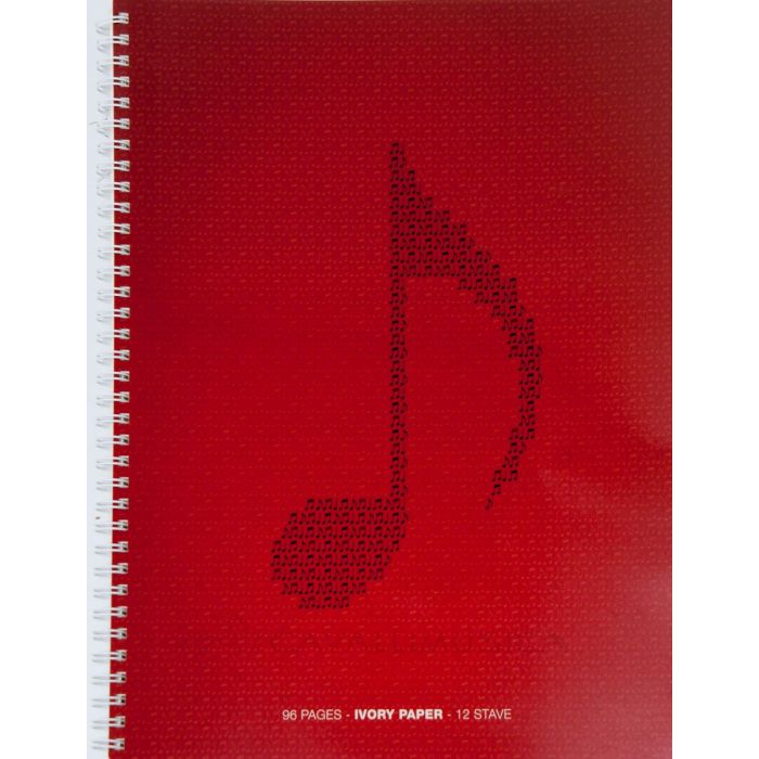 Quaderno Pentagrammato 12 righi 96 pagine carta avorio, spirale main product photo
