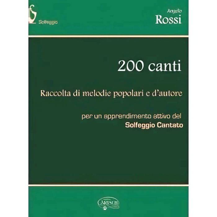 Rossi Raccolta 200 Canti per solfeggio main product photo