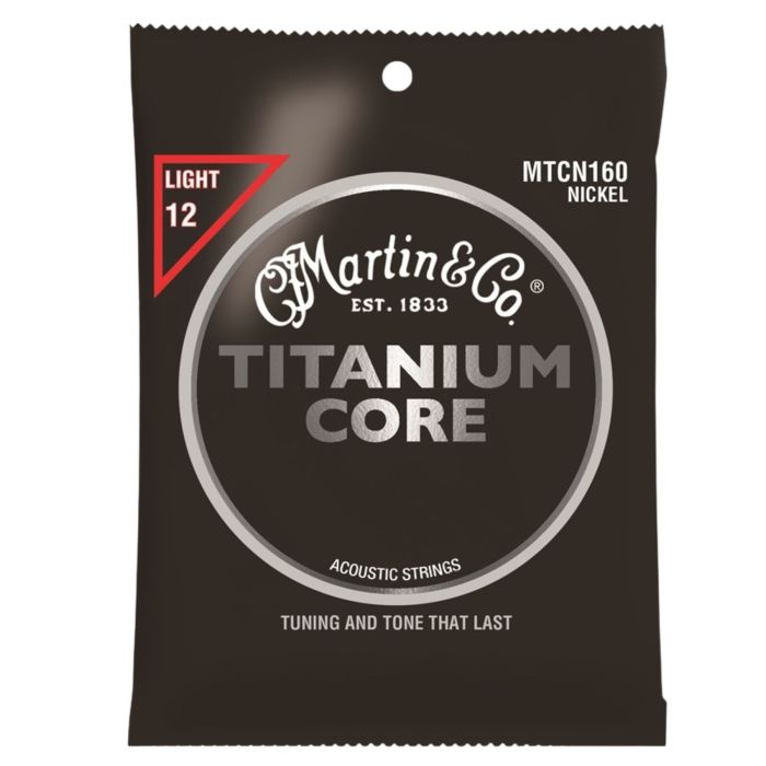 Corde chitarra acustica Martin MTCN160 Titanium core light 12/55 main product photo