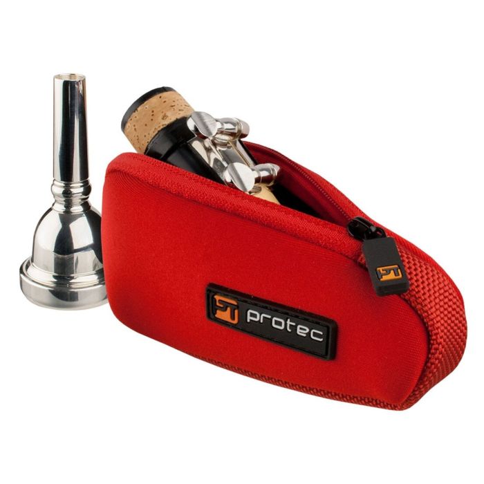 Protec N264RX Custodia bocchino trombone/sax alto/clarinetto neoprene red main product photo