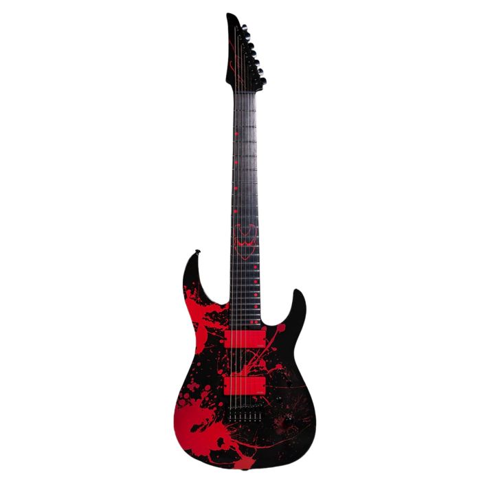 Legator Chitarra Elettrica 7 corde Ninja Custom slaughter black con borsa main product photo