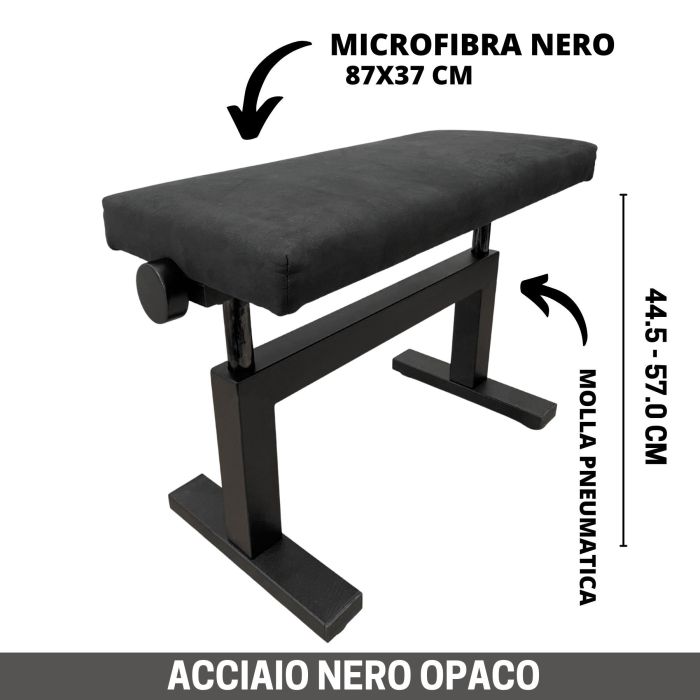 CGM NG12-M Panca idraulica in metallo seduta microfibra main product photo