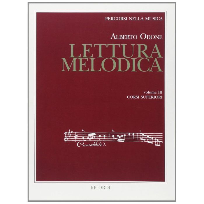 Odone Lettura melodica vol.3 main product photo
