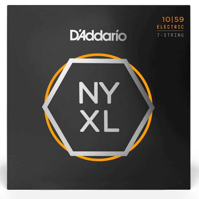 Corde elettrica 7 corde D`Addario NYXL1059 nickel wound regular light 10-59 main product photo