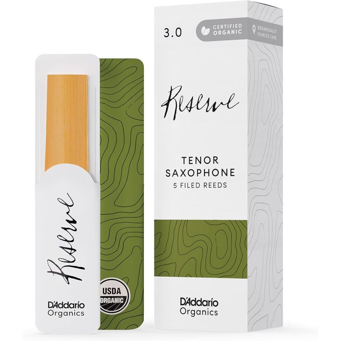 D'Addario Organics Reserve n. 3.0 Tenor Sax (5-Pack) main product photo
