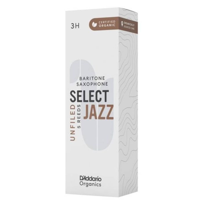 Ance Sax Baritono Organic Select Jazz Unfiled By D'Addario n.3 Hard 5pz main product photo