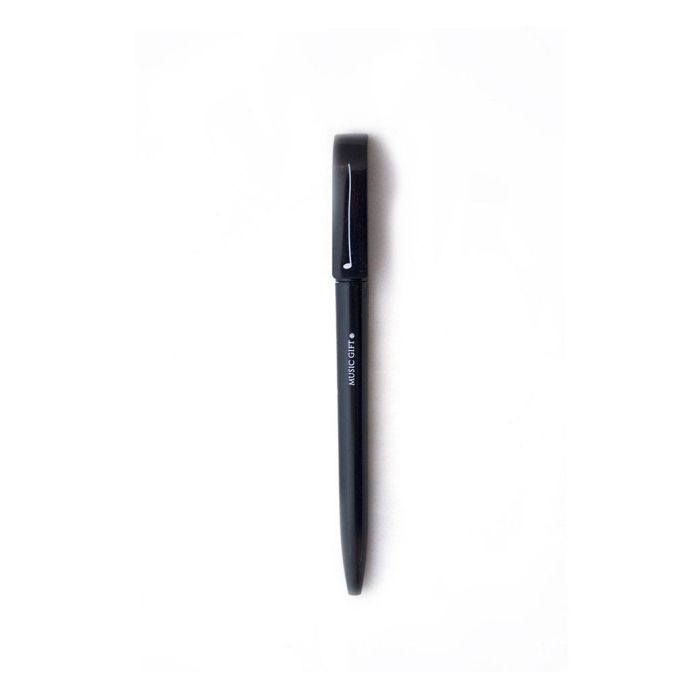 Penna a sfera Music-Gift black con nota da un quarto main product photo