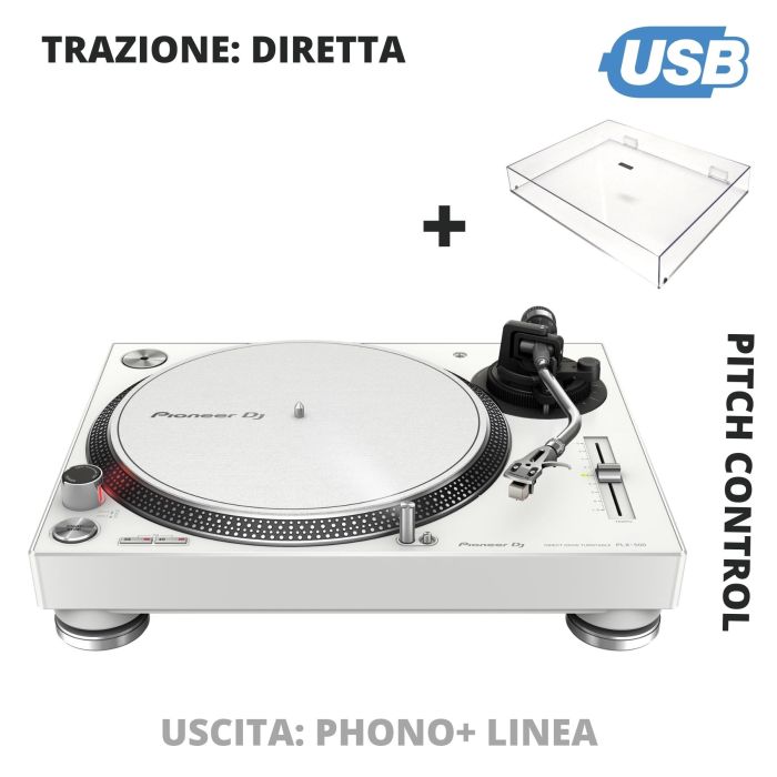 Pioneer DJ PLX-500W white main product photo
