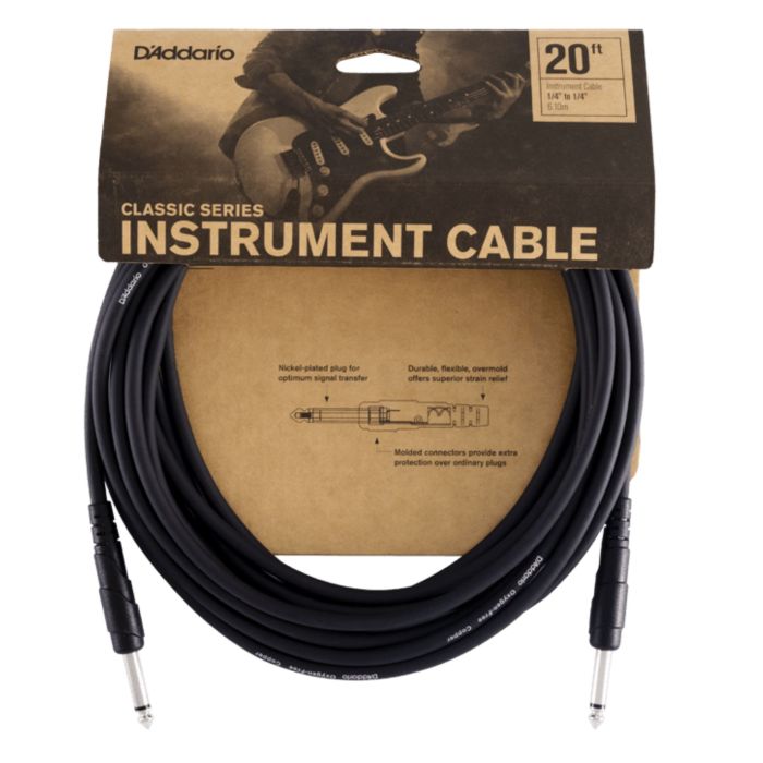 D'Addario PW-CGT-20 Cavo jack/jack 6 mt Classic main product photo