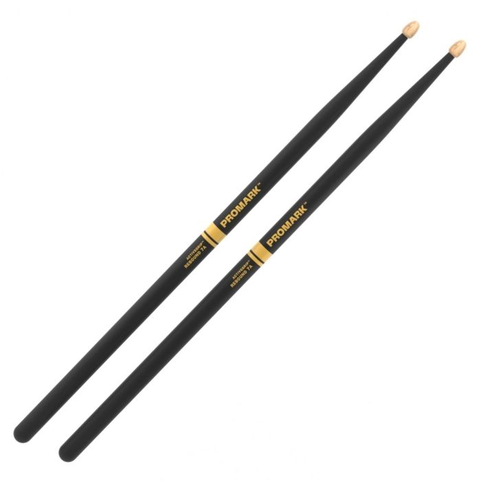 Bacchette Promark Hickory Rebound 7A Activegrip punta legno ghianda main product photo