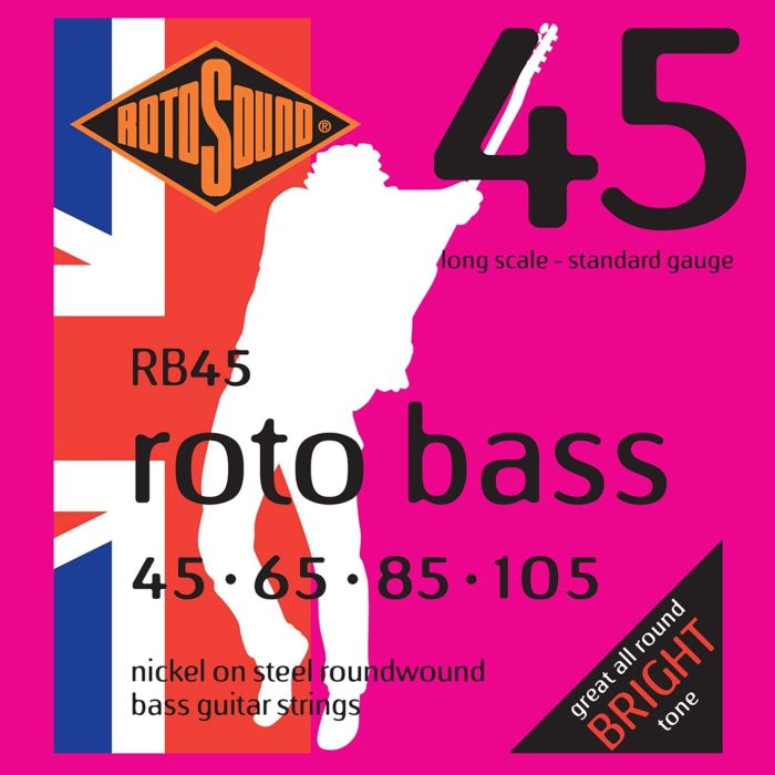 Corde basso elettrico Rotosound RB45 Roto Bass nickel 45-105 main product photo