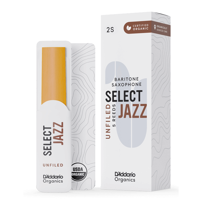 D'Addario Organics Select Jazz Baritone Sax Unfiled n.2 Soft 5pz main product photo