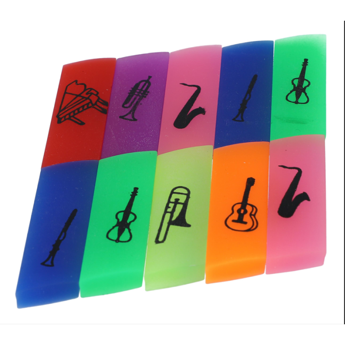 Gomma Musik Boutique colorata con strumento main product photo