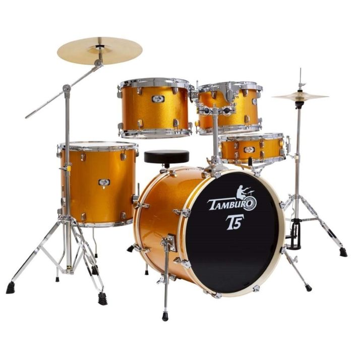 Batteria Tamburo T5 22" 5pz. Completa Yellow Sparkle main product photo