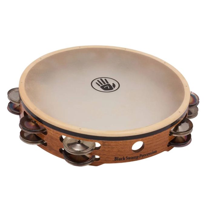 Black Swamp Sound Art TC2 Tamburello 10" piattini alpacca/argento pelle naturale main product photo