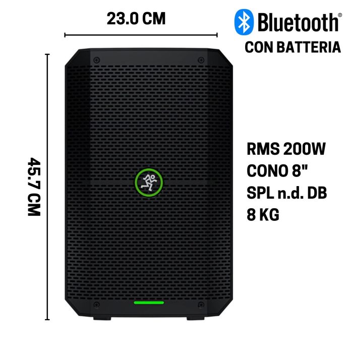 Diffusore Mackie THUMP GO 8" 200w bluetooth main product photo