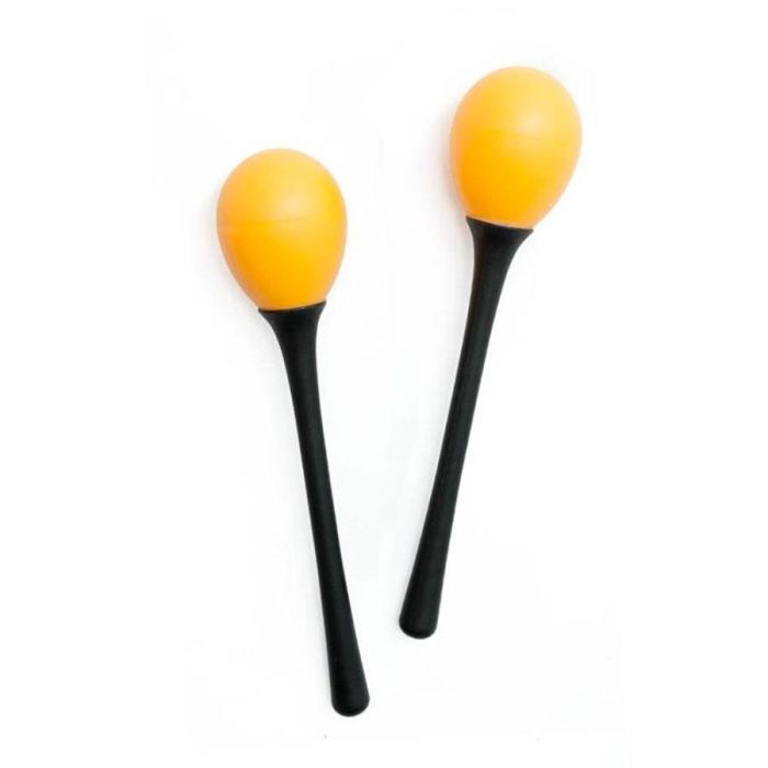 Maracas Dadi con manico coppia yellow main product photo