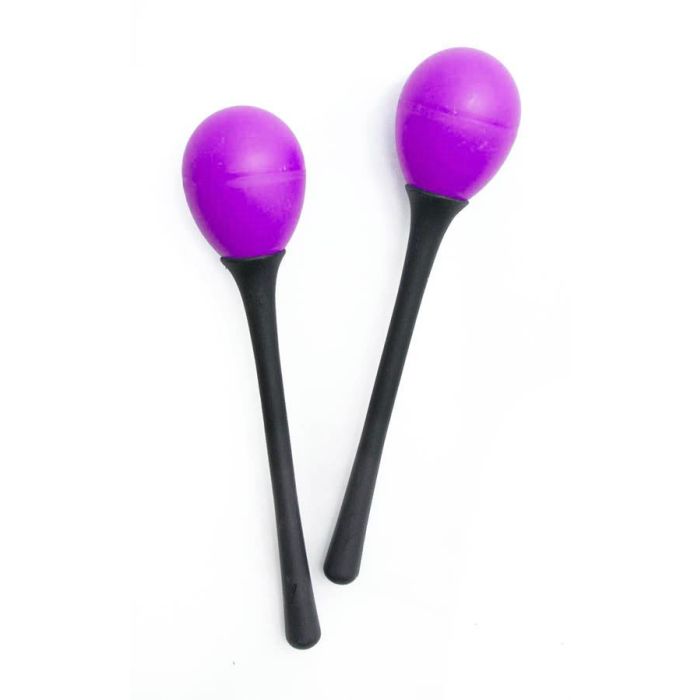 Maracas Dadi con manico coppia purple main product photo