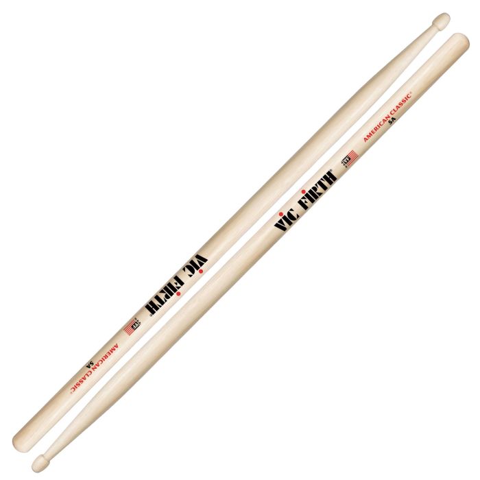 Bacchette Vic Firth American Classic 5A Hickory Punta Legno Goccia main product photo