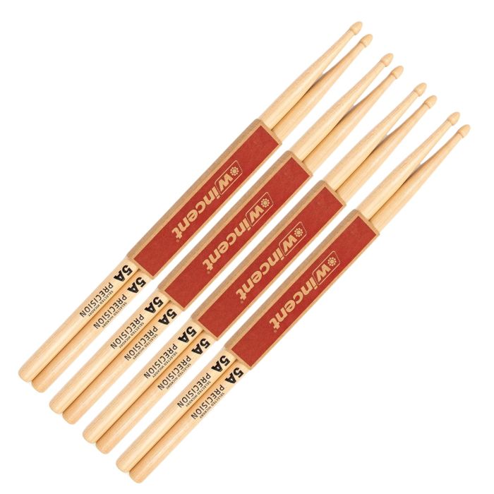 Bacchette Wincent 5AP Hickory Precision 4 paia main product photo