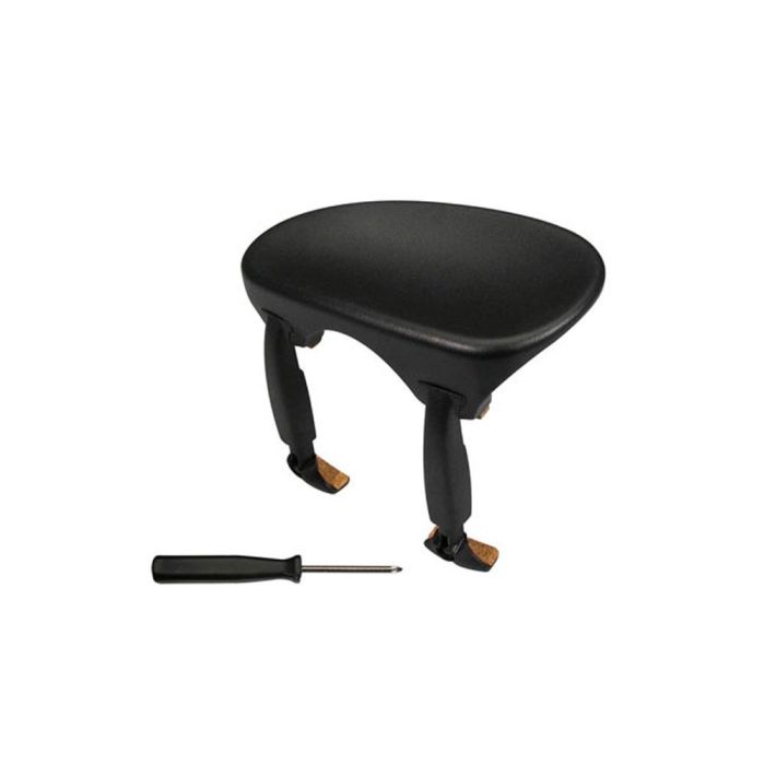 Mentoniera Violino 4/4 Wittner 430600 laterale in plastica con attrezzi palissandro main product photo