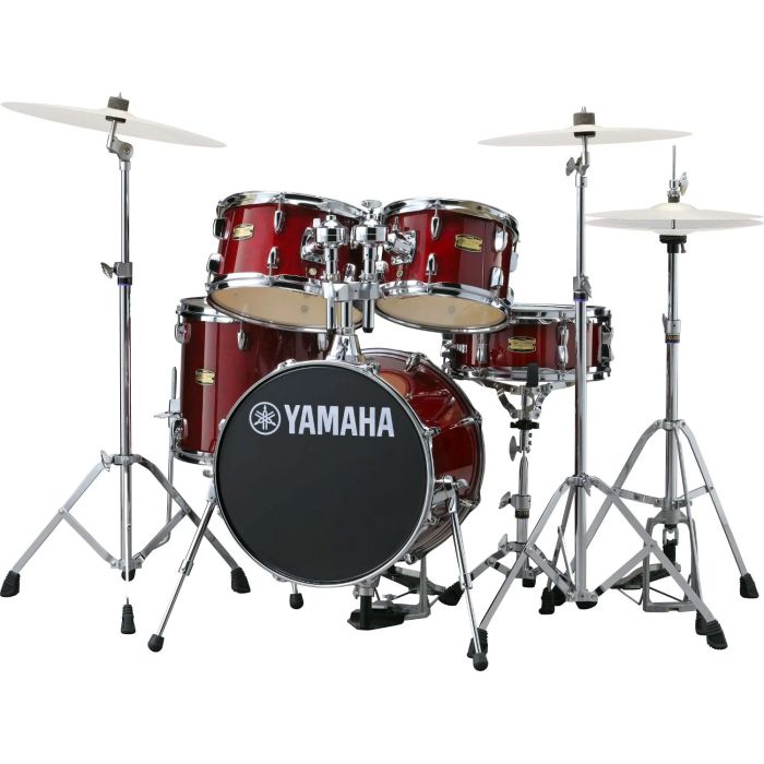 Batteria Yamaha Junior Manu Katché 16" 5pz+Hardware cranberry red main product photo