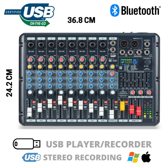 Soundsation YOUMIX 810 PRO Mixer Con Effetti main product photo