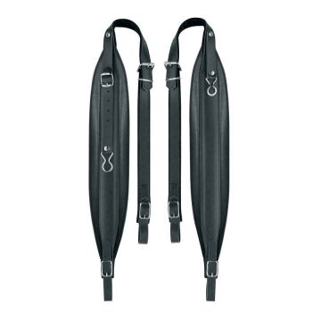 Tracolla Fisarmonica 96-120 Bassi Pelle Black Boston 100-L-CS 
