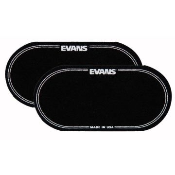 Protezione Evans Pelle Cassa EQPB2 Doppio Pedale Telato 2pz Nero