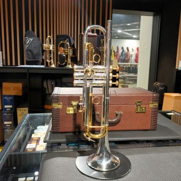 TROMBA BACH ANNIVERSARIO 2007 NEW YORK SIB CON CUSTODIA ORIGINALE E BOCCHINO USATA 