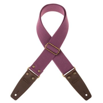 Magrabo' Tracolla chitarra Stripe SC Entry prugna terminali marrone scuro fibbia ottone 5cm