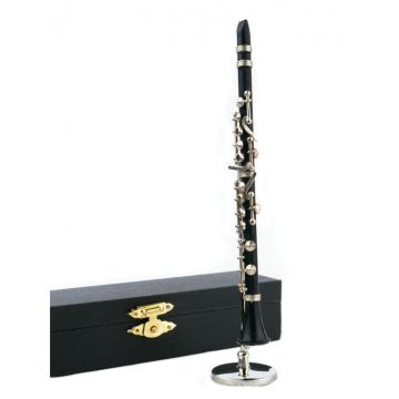 Miniatura Clarinetto 15,5cm con custodia Agifty 