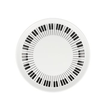 Piatto con design a tastiera 20cm Musikboutique