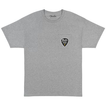 T-Shirt Fender Pick Patch Pocket Tee athletic gray S