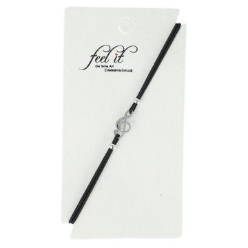 Bracciale con Chiave di Violino in Acciaio Inossidabile color Argento Musikboutique Bracciale con Chiave di Violino in Acciaio Inossidabile color Argento Musikboutique