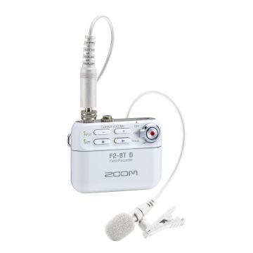 Zoom F2-BT W con lavalier bluetooth white