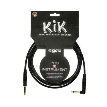 Cavo Jack/Jack angolare 4,5mt Klotz Kik nero Cavo Jack/Jack angolare 4,5mt Klotz Kik nero
