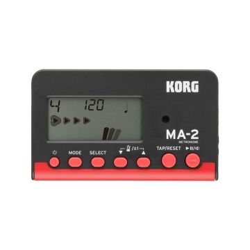 Metronomo Korg MA-2 digitale rosso nero Metronomo Korg MA-2 digitale rosso nero