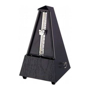Wittner 855161 Metronomo nero in plastica con suoneria Maelzel