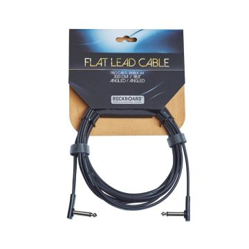 Cavo Jack angolare /Jack angolare 3 mt Rockboard RBO CAB FL 300BLK AA Flat Cavo Jack angolare /Jack angolare 3 mt Rockboard RBO CAB FL 300BLK AA Flat