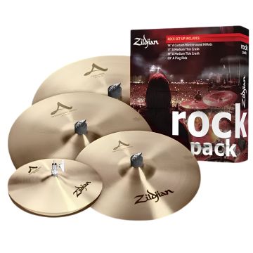 Zildjian 5 A Rock HH 14" Crash 17" 19" Ride 20" Set Piatti 