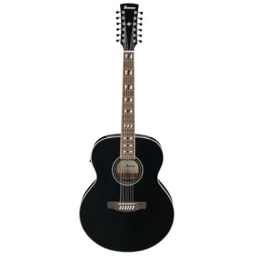 Ibanez AJ7012M1E-BK Chitarra Acustica Elettrificata 12 corde black high-gloss