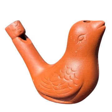 Flauto AfroTon forma uccello in argilla  
