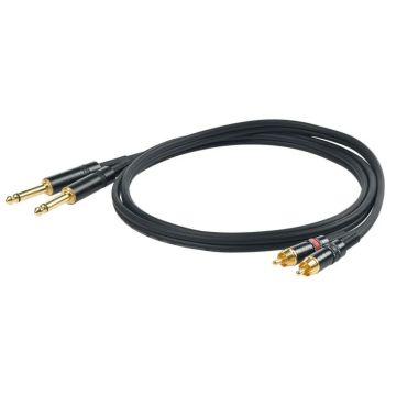 Proel BSGP310LU3 Cavo 2 rca M/2 jack mono 3 mt 