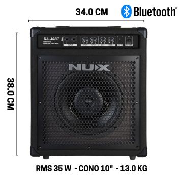 Amplificatore batteria elettronica Nux DA30-BT bluetooth Amplificatore batteria elettronica Nux DA30-BT bluetooth